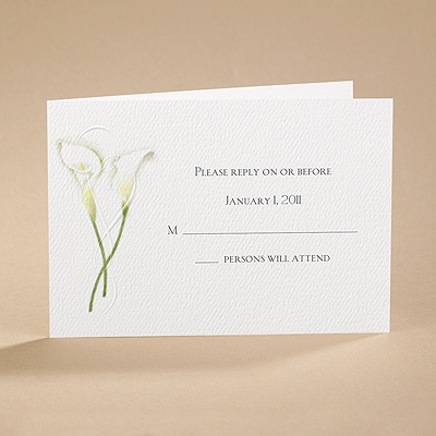 Calla Lily Connection - Response Card and Envelope
