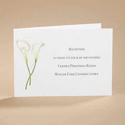 Calla Lily Connection - Reception Card