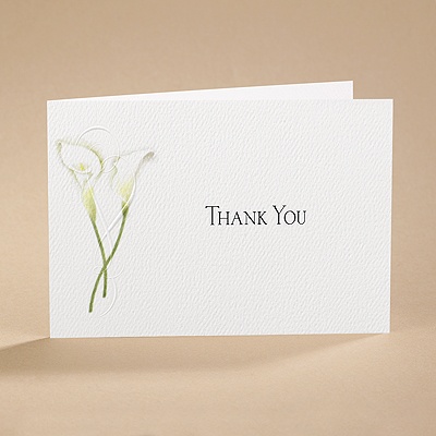 Calla Lily Connection - Thank You Card and Envelope