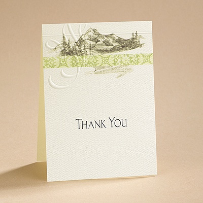 Majestic Mountains - Thank You Card and Envelope