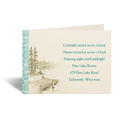 Off the Dock - Reception Card