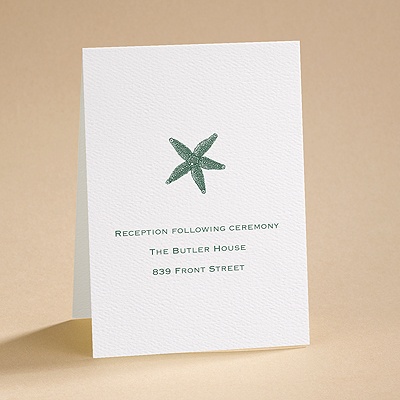 Simply Stated - White - Reception Card