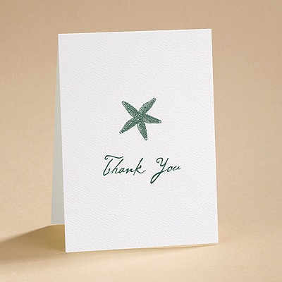 Simply Stated - White - Thank You Card and Envelope