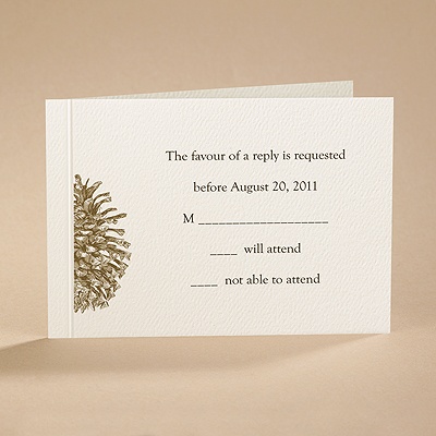 Pining Over You - Respond Card and Envelope