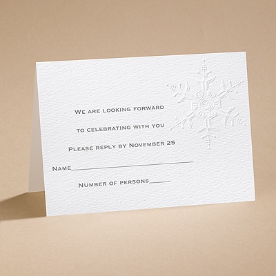 Winter's Elegance - Respond Card and Envelope