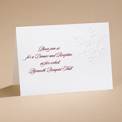 Winter's Elegance - Reception Card