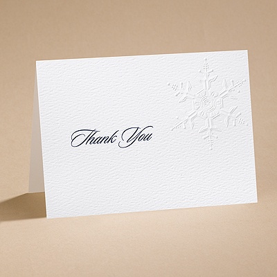 Winter's Elegance - Thank You Card and Envelope