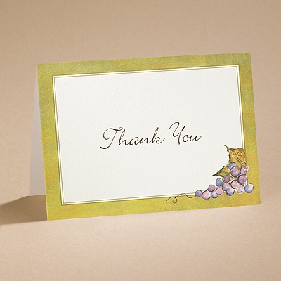 In the Vineyard - Thank You Printed on the Inside and Envelope