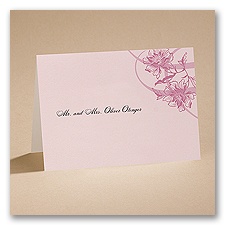 Flowers and Flourishes - Note Folder and Envelope