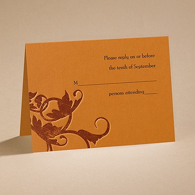 Pumpkin Passion - Response Card and Envelope