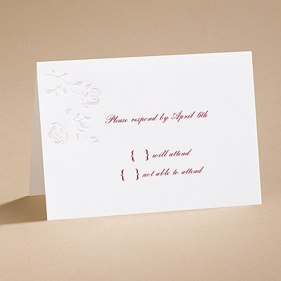 Rings and Roses - Respond Card and Envelope