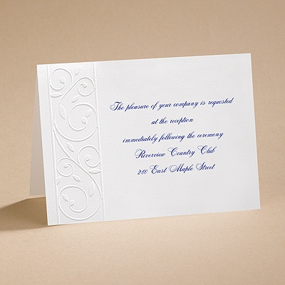 Romantic Swirls - Reception card