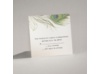 Petite Peacock Feather - Response Card and Envelope