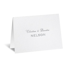 White - Featherpress Thank You Card