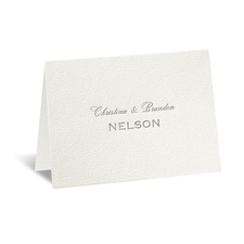 Ecru - Featherpress Thank You Card