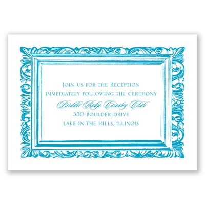 Fabulous Frames - Reception Card