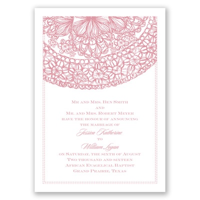 Lacy Accent - Invitation