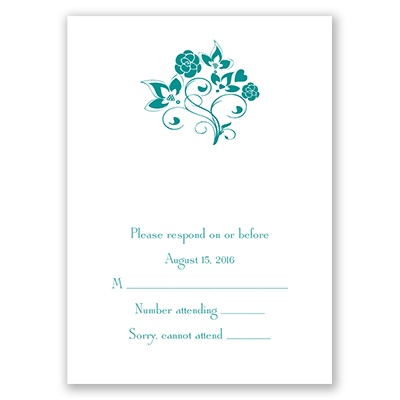 Charming Floral - Response Card and Envelope