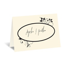 Charming Floral - Ecru - Thank You Card