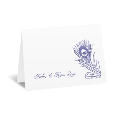 Peacock Plume - Note Card and Envelope