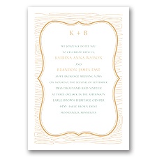 Wood Grain Placard - Invitation