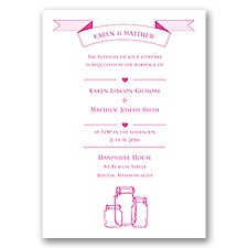 Vintage Jars - Invitation