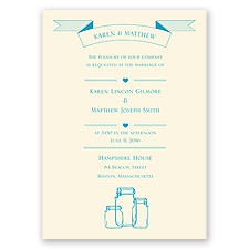 Vintage Jars - Ecru - Invitation