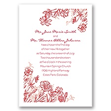 Rustic Wildflowers - Invitation