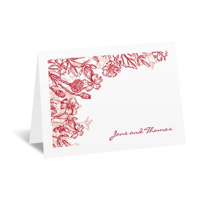 Rustic Wildflowers - Note Card and Envelope