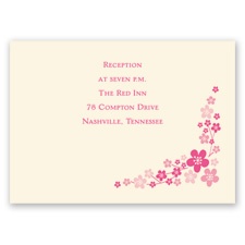 Light the Lanterns - Ecru - Reception Card