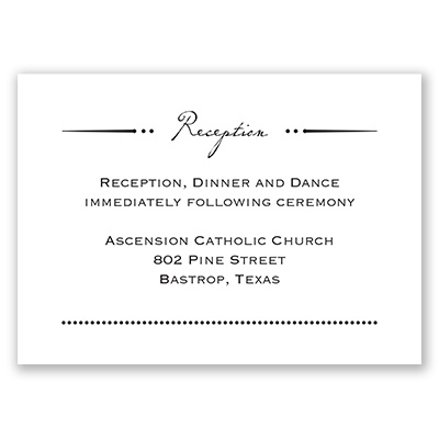 Initial Inspiration - Reception Card