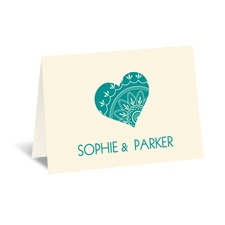 From the Heart - Ecru - Thank You Card
