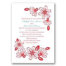 Modern Cherry Blossoms - Invitation