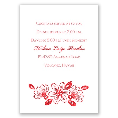 Modern Cherry Blossoms - Reception Card