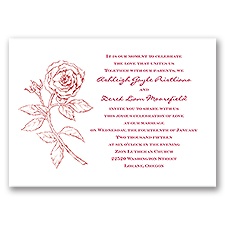 Classic Rose - Invitation
