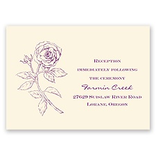 Classic Rose - Ecru - Reception Card