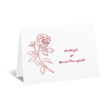 Classic Rose - Note Card and Envelope