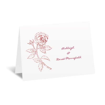 Classic Rose - Note Card and Envelope