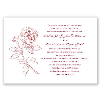 Classic Rose - Invitation