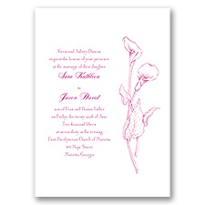 Classic Calla Lily - Invitation