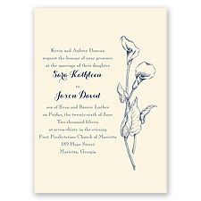 Classic Calla Lily - Ecru - Invitation
