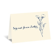 Classic Calla Lily - Ecru - Thank You Card