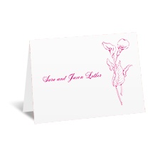 Classic Calla Lily - Note Card and Envelope