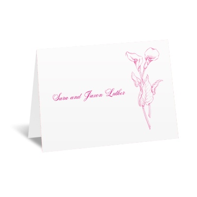 Classic Calla Lily - Note Card and Envelope