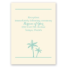 Dream Destination - Ecru - Reception Card