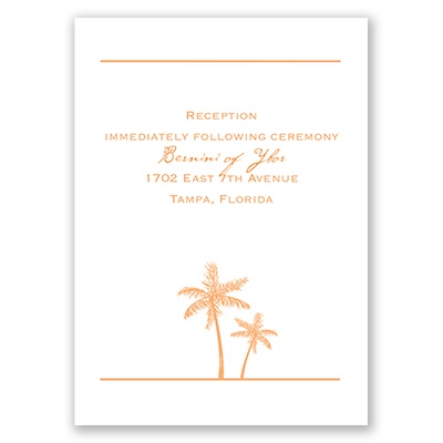 Dream Destination - Reception Card