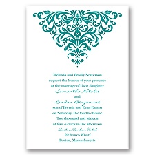 Dramatic Damask - Invitation