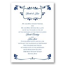 Leafy Accents - Invitation