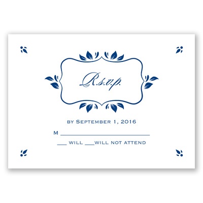 Leafy Accents - Response Card and Envelope