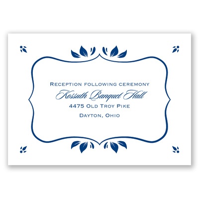 Leafy Accents - Reception Card